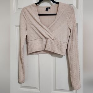 SHEIN Beige Textured Top